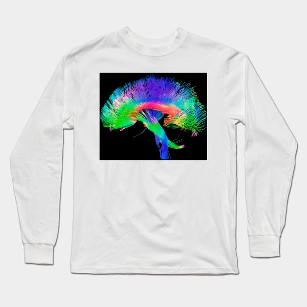 Brain pathways (P335/0069) Long Sleeve T-Shirt by SciencePhoto